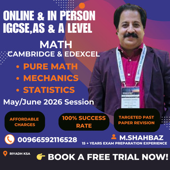 Riyadh, Education, **** IGCSE, As & A Level Math CAMBRIDGE & EDEXCEL*****