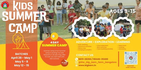 Bangalore, Business, Adventure & Nature Summer Camp For Kids Bangalore