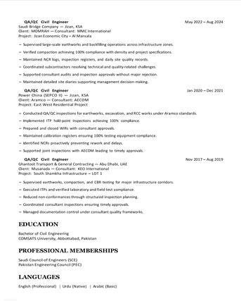 Riyadh, Job Seekers, Civil Engineer/Civil QC Engineer/Civil Site Engineer