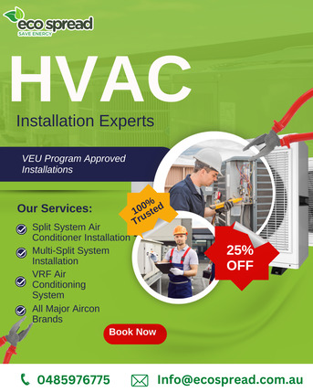 Melbourne, Air Conditioners, AUD 999,  HVAC Installation Experts &ndash; VEU Program Approved | 25% OFF