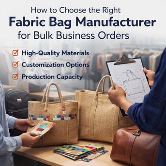 New Delhi, Businesses For Sale, How To Choose The Right Fabric Bag Manufacturer For Bulk Business Orders