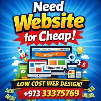 Manama, Web Design & Development, 🌐 Need A Website For Cheap? Want A Professional Website For Your Business.