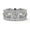 USD 3458,  Diamond Eternity Band Shared Prong And Bezel Wedding Ring (0.96cttw)