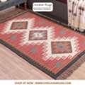 USD 100,  Authentic Wool Jute Kilim Rugs Available For Fast US Delivery