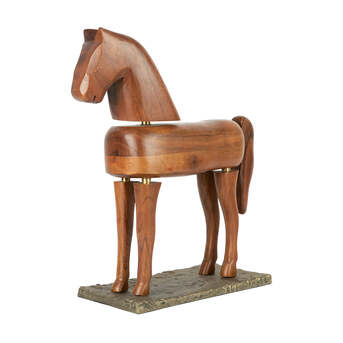 Noida, Wholesale Products, Bronco Wooden Sculpture &ndash; Elegant Horse Decor For Home