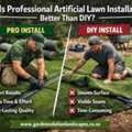 Is Professional Artificial Lawn Installation Better Than DIY?