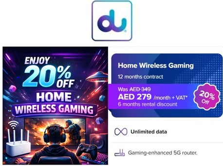 Dubai, Collectibles, Enjoy 20% Off Home Wireless Gaming Using Du Discount Code