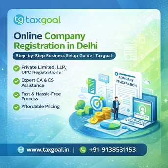 New Delhi, Financial, Hassle-Free Online Company Registration In Delhi By Professional CAs | Taxgoal