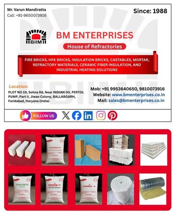 Faridabad, Materials, INR 30,  Best Refractory Manufacturer In Delhi NCR &ndash; BM Enterprises