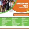 Admissions Open For PhD Program