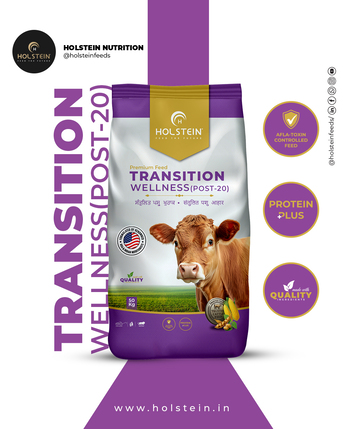 Punjab, Food, INR 2352,  Holstein Transition Wellness (Post 20) Cow Feed 50kg, Supplement For Cows