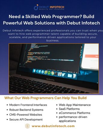 New York, Software Development, Need A Skilled Web Programmer? Build Powerful Web Solutions With Debut Infotech