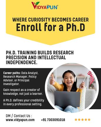 Gurugram, Education, PHD Admission With Vidyapun