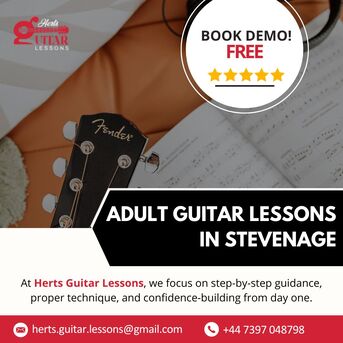 London, Lessons Offered, Flexible Adult Guitar Lessons In Stevenage 2026