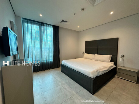 Mangaf, Apartments/Houses, KWD 460/month,  Furnished,  1 BR,  Sea View One Bedroom Apartment For Rent In Mangaf