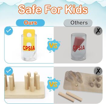 Riyadh, Toys & Games, SAR 10,  Montessori Toys For 1 To 3-Year-Old Boys Girls Toddlers, Wooden Sorting & Stacking Toys