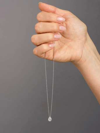 London, Jewelry, GBP 1000,  Top Quality Pear Diamond Choker Necklace | Lab-Grown Diamonds