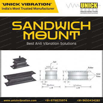 Mumbai, Automotive, Anti Vibration Sandwich Mounts Manufacturer & Supplier In India