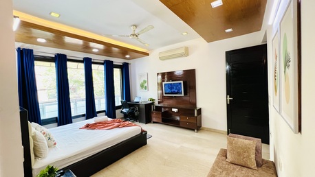 New Delhi, Apts/Flats Wanted, INR 16895/day,  Furnished,  2000 Sq. Feet,  BluO 3BHK Green Park, Private Garden Balcony, Lift