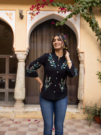 Jaipur, Clothing & Accessories, INR 1299,  Elegant Embroidery Tops For Women Online Fashionable Styles For Parties