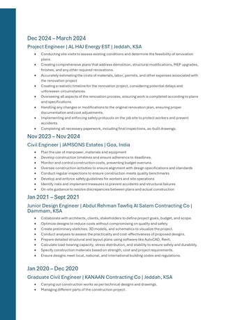 Jeddah, Job Seekers, Site Engineer