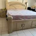 SAR 1000,  King Ize Bedroom Set With Dressing, Wardrobe And 2 Side Tables