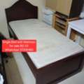 BHD 23,  ✅️ Single Wooden Bed With Mattress For Sale In Good Condition With Delivery
