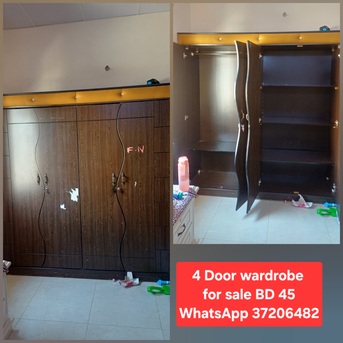 Manama, Furniture, BHD 45,  ✅️ 4 Door Wardrobe For Sale In Good Condition With Delivery