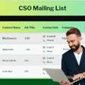 Targeted UK CSO Email List For Strategic Sales Outreach