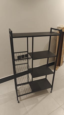 Khobar, Furniture, SAR 200,  4-Tier Kitchen Storage And Organization Rack (Black)