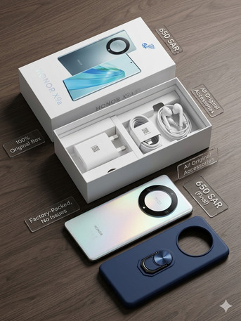 Riyadh, Mobile Phones, SAR 650,  For Sale: HONOR X9a 5G (Titanium Silver) &ndash; 256GB / 13GB RAM