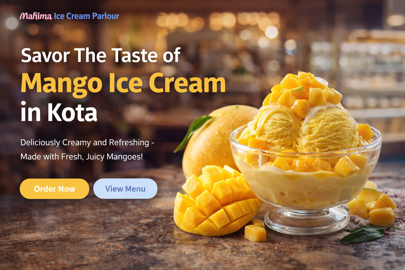 Indore, Food & Drink, Best Ice Cream Shop In Kota &ndash; Fresh Mango & Pista Ice Cream