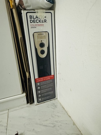 Riyadh, Appliances, SAR 200,  Black+Decker 9 Fin Oil Radiator Heater.