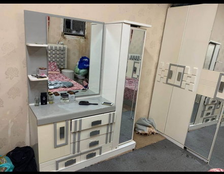 Al Aziziyah, Furniture, SAR 1300,  Double Bed Set.4doors Wardrobe, 2side Tables, 1dressing Table, 1 Storage Tabl