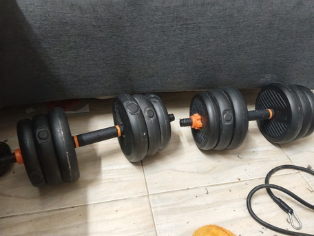 Al Rawdah, Sporting Goods, SAR 150,  9 Dumbell With Rod