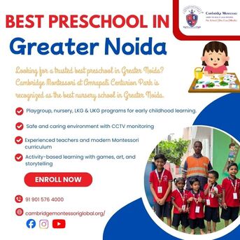 Greater Noida, Education, Best Preschool In Greater Noida