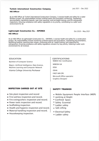 Riyadh, Job Seekers, HSE OFFICER