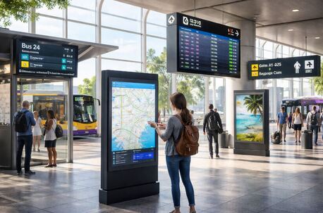 New Delhi, Business, Digital Signage For Transportation | Smart Transit Display Solutions