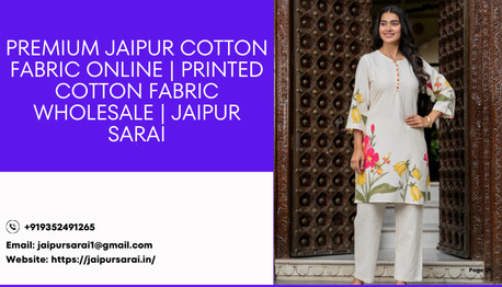 Jaipur, Clothing & Accessories, INR 1500,  Premium Jaipur Cotton Fabric Online | Printed Cotton Fabric Wholesale | Jaipur Sarai