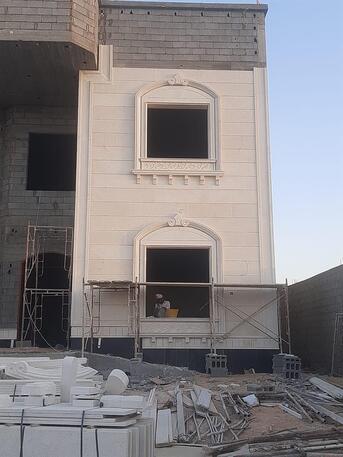 Buraidah, Construction, أعمال بناء خارجية من الحجر Home Outside Stone Work
