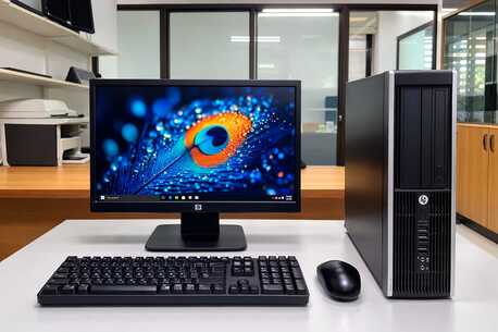 Manama, Electronics, BHD 63,  HP Core I7 - Speed 3.20Ghz | 8GB RAM | 256GB SSD | Win 11 Pro | 19&prime;&prime; HD Monitor-/ 39548774