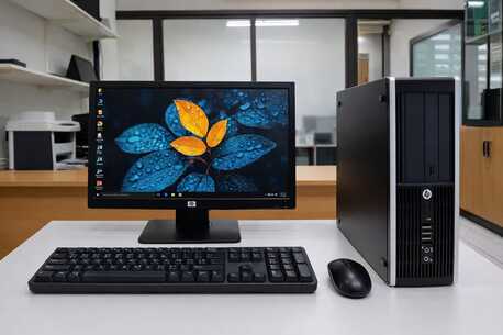 Manama, Electronics, BHD 63,  HP Core I7 - Speed 3.20Ghz | 8GB RAM | 256GB SSD | Win 11 Pro | 19&prime;&prime; HD Monitor-/ 39548774