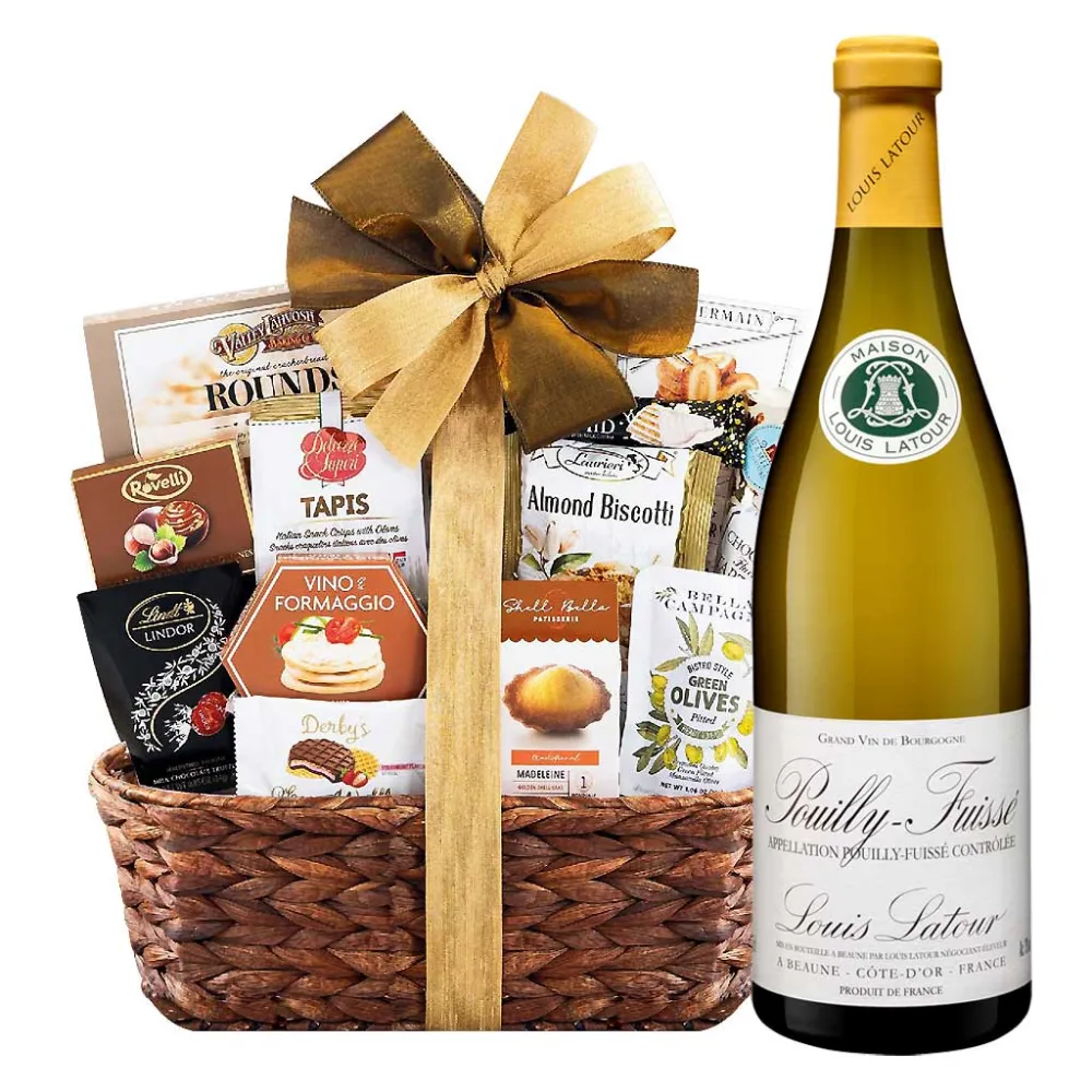 Washington DC, Food & Drink, Chardonnay Wine Basket &ndash; Elegant Wine Gift For Any Occasion