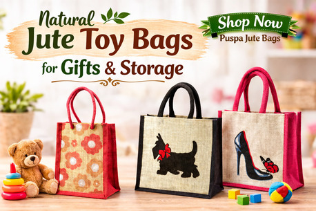 Kolkata, Clothing & Accessories, INR 100,  Natural Jute Toy Bags For Gifts & Storage