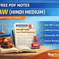 Free PDF Notes Law (Hindi Medium) | Study Guide For Law