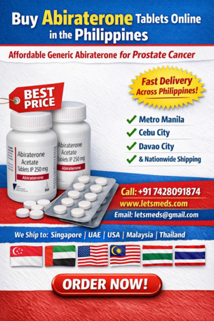 Makati City, Health & Beauty Items, PHP 1,  Get Abiraterone Tablet Philippines With Fast Shipping And Affordable Price