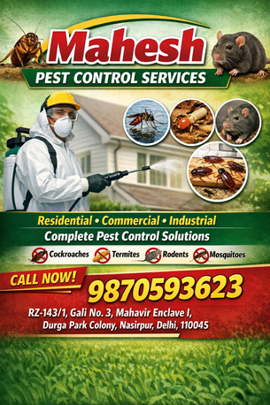 New Delhi, Pest Control, Mahesh Pest Control Services &ndash; Reliable Pest Control Near Me In Delhi