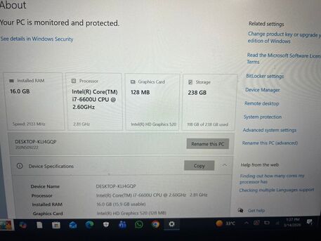 Al Safa, Computers, SAR 1450,  Lenovo I7 Touch Screen ThinkPad 256GB SSD And 16GB RAM