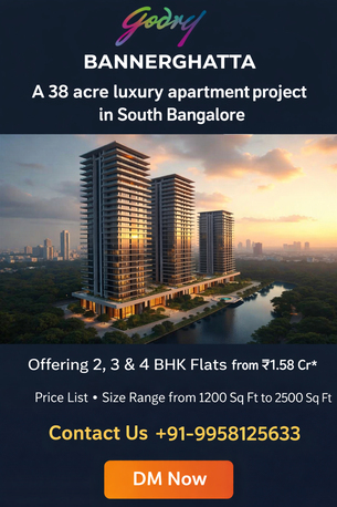 Bangalore, Real Estate For Sale, INR 15800000,  2 BR,  1200 Sq. Feet,  Godrej Bannerghatta Road&ndash; Premium Residences