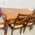 SAR 450,  Solid Wood, Beautifully Crafted Dining Table With 4 Matching Chairs